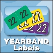 Year Band Labels - (End Tab Folder Year Labels)
